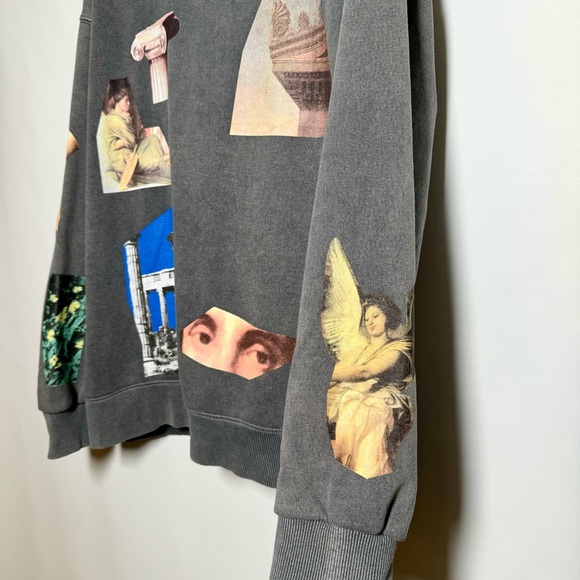 Zᴀʀᴀ Cʀᴇᴡ ɴᴡᴄᴋ Gʀᴇʏ Gʀᴀᴘʜɪᴄ Sᴡᴇᴀᴛsʜɪʀᴛ - Picture 5 of 8